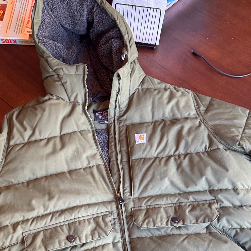 Carhartt Sage Green Quilted Jacket